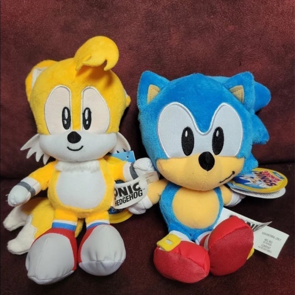 Sonic & Tails Sonic The Hedgehog Plush Jakks Pacific